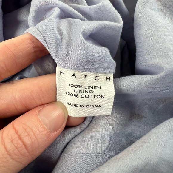 Hatch Maternity Noa Jumpsuit 100% Linen Heron Print Boho Floral Wide Leg Nursing - Picture 8 of 15